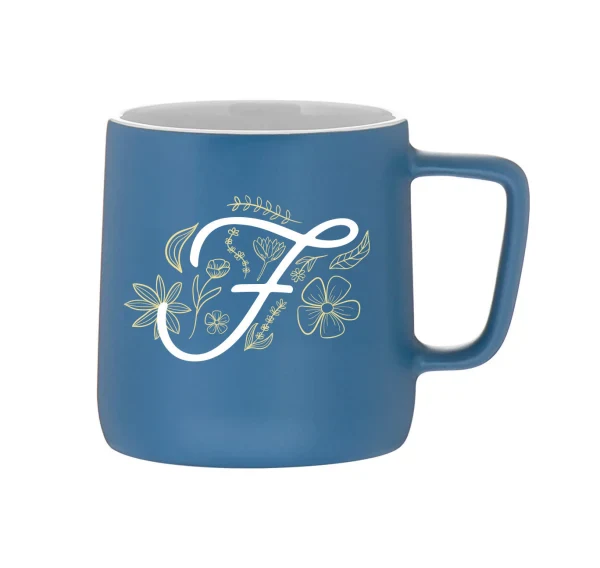 "Floral F"- Mug - Image 3