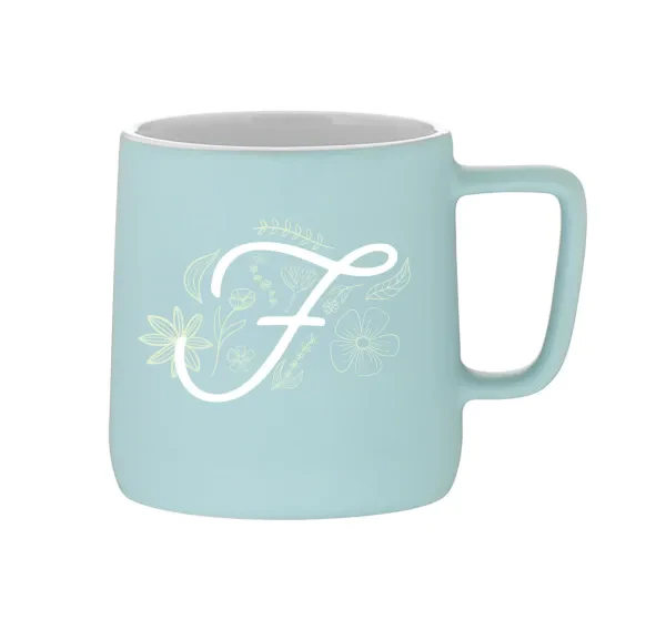 "Floral F"- Mug - Image 4